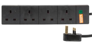 PELB1707 - Surge Protector, 4 Outlets, UK, 13 A, 240 V, UK Type G, 5 m - PRO ELEC
