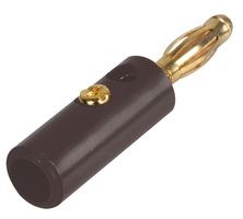 PSG08743 - Banana Test Connector, Plug, Cable Mount, Black - PRO SIGNAL
