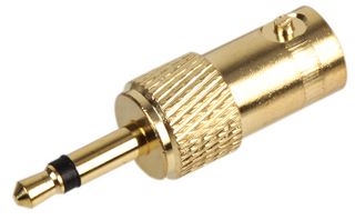 PS11507 - Connector Adapter, BNC Coaxial, 1 Ways, Receptacle, Stereo - 3.5mm, 1 Ways, Plug - PRO SIGNAL