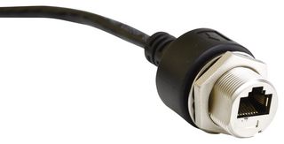 MP011929 - Ethernet Cable, Cat5e, C3 Cable RJ45 Jack to Free End, Black, 5 m, 16.4 ft - MULTICOMP PRO