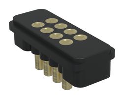 MP011983 - Magnetic Connector, 8 Contacts, Receptacle, Straight, 2 mm, 1 A - MULTICOMP PRO