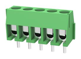 MP011987 - Wire-To-Board Terminal Block, 3.5 mm, 5 Ways, 24 AWG, 18 AWG, 1 mm², Screw - MULTICOMP PRO
