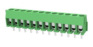 MP011994 - Wire-To-Board Terminal Block, 3.5 mm, 12 Ways, 24 AWG, 18 AWG, 1 mm², Screw - MULTICOMP PRO