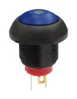 MPP12-6B207MM1CAS05L06 - Pushbutton Switch, Green-Illuminated, MP Pushbutton Switches Round-Flat, 13.6 mm, SPST, Off-(On) - MULTICOMP PRO