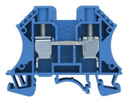 MP012087 - DIN Rail Mount Terminal Block, 2 Ways, 16 AWG, 6 AWG, 10 mm², Screw, 57 A - MULTICOMP PRO