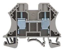 MP012088 - DIN Rail Mount Terminal Block, 2 Ways, 16 AWG, 6 AWG, 10 mm², Screw, 57 A - MULTICOMP PRO
