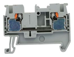 MP012093 - DIN Rail Mount Terminal Block, 3 Ways, 26 AWG, 12 AWG, 2.5 mm², Push In, 24 A - MULTICOMP PRO