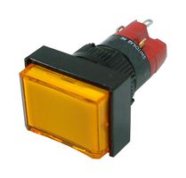 MP-D16LMT1-1KY/Y - Industrial Pushbutton Switch, LED 24V, MP Pushbutton Switches Rectangular, 16 mm, SPST-NO, SPST-NC - MULTICOMP PRO