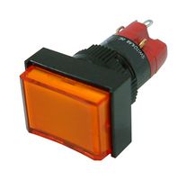 MP-D16LMT1-1CO - Industrial Pushbutton Switch, Incandescent 28V, MP Pushbutton Switches Rectangular, 16 mm - MULTICOMP PRO