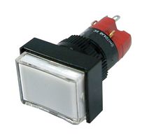 MP-D16LMT1-1CW - Industrial Pushbutton Switch, Incandescent 28V, MP Pushbutton Switches Rectangular, 16 mm - MULTICOMP PRO