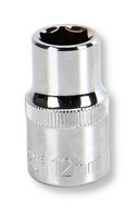 MP12-CRV12 - Socket, Hex, 12mm, 1/2" Drive Size, Chrome Vanadium, DIN3120 - MULTICOMP PRO