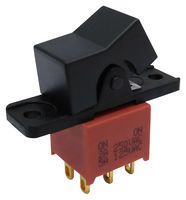 MP-R2-4B-A-5-11 - Rocker Switch, Miniature, IP67, On-On, DPDT, Non Illuminated, Panel Mount, Black - MULTICOMP PRO