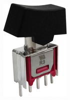 MP-R3-2B-B-SB5-13 - Rocker Switch, Subminiature, On-On, SPDT, Non Illuminated, Through Hole, Black - MULTICOMP PRO