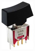 MP-R3-2B-B-SB5-G-13 - Rocker Switch, Subminiature, On-On, SPDT, Non Illuminated, Through Hole, Black - MULTICOMP PRO