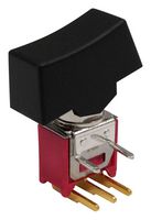 MP-R3-2B-C-SB5-G-13 - Rocker Switch, Subminiature, On-On, SPDT, Non Illuminated, Through Hole, Black - MULTICOMP PRO