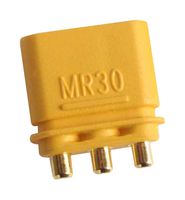 MP011764 - Rectangular Power Connector, 3 Contacts, MR30PB30, PCB Mount, Through Hole, 3.5 mm, Plug - MULTICOMP PRO