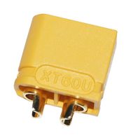 MP011772 - Rectangular Power Connector, 2 Contacts, XT60U, Cable Mount, Solder Cup, 7.2 mm, Plug - MULTICOMP PRO