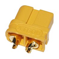 MP011773 - Rectangular Power Connector, 2 Contacts, XT60U, Cable Mount, Solder Cup, 7.2 mm - MULTICOMP PRO