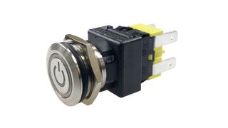 MP-210MG-BUA - Vandal Resistant Switch, 19.2 mm, DPST, On-Off, Round, Natural - MULTICOMP PRO