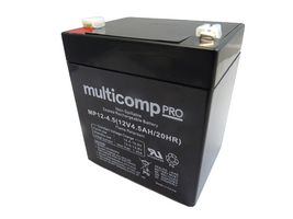 MP12-4.5 - Rechargeable Battery, 12 V, Lead Acid, 4.2 Ah, Quick Connect, 1 - MULTICOMP PRO