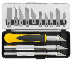 MP012494 - Precision Craft Knife Set, 16 Piece - MULTICOMP PRO