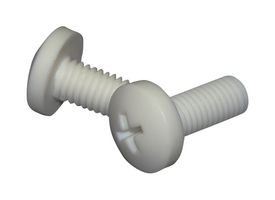 MP013033 - Screw, Pan Head Phillips, M3, PP (Polypropylene), 12 mm Length - MULTICOMP PRO