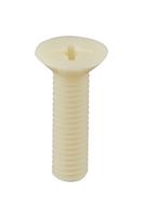 MP013124 - Screw, Flat / Countersunk Head Phillips, M5, Nylon (Polyamide) / Fibre Reinforced, 10 mm Length - MULTICOMP PRO
