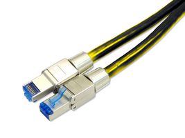 MP013133 - Ethernet Cable, Cat8, RJ45 Plug to RJ45 Plug, SFTP (Screened Foiled Twisted Pair), Yellow, 500 mm - MULTICOMP PRO