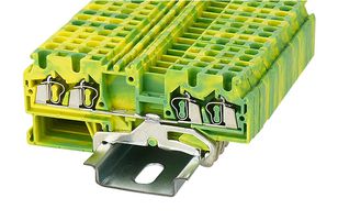 MP012887 - DIN Rail Mount Terminal Block, 4 Ways, 28 AWG, 12 AWG, 2.5 mm², Clamp - MULTICOMP PRO