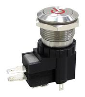 MPW19-A0F0L324-A3ZA - Vandal Resistant Switch, 24 V LED, MP Vandal Resistant Switches Momentary, 19 mm, SPDT, Momentary - MULTICOMP PRO