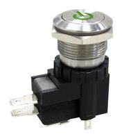 MPW19-A0F0L624-A3ZA - Vandal Resistant Switch, 24 V LED, MP Vandal Resistant Switches Momentary, 19 mm, SPDT, Momentary - MULTICOMP PRO