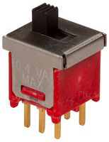 MP5FD1S102M2RES - Slide Switch, Subminiature, DPDT, On-None-On, Through Hole, MP Slide Switches, 20 V - MULTICOMP PRO