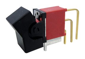 MP3AS1J102M7QES - Rocker Switch, Sealed, On-None-On, SPDT, Non Illuminated, Through Hole, Black - MULTICOMP PRO
