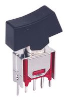 MP4MS1R102VS2RES - Rocker Switch, Subminiature, On-None-On, SPDT, Non Illuminated, Through Hole, Black - MULTICOMP PRO
