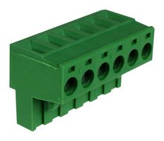 MCPTB9208/6 - Pluggable Terminal Block, 5.08 mm, 6 Ways, 2.5 mm², Screw - MULTICOMP PRO
