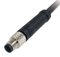 MP013724 - Sensor Cable, 1A, Black, M5 Plug, Free End, 4 Positions, 1 m, 3.3 ft, MP LEV connectors - MULTICOMP PRO