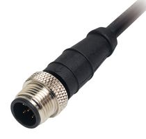 MP013728 - Sensor Cable, IP67, 5A, PVC, M12 Plug, Free End, 5 Positions, 1 m, 3.3 ft, MP LEV connectors - MULTICOMP PRO