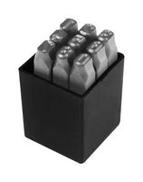MP011890 - Number Stamp, Chrome Vanadium Steel, 8mm, 0 to 8, 9 Pieces - MULTICOMP PRO