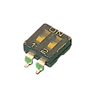 MCEMR-02-T-V - DIP / SIP Switch, 2 Circuits, Recessed, Surface Mount, SPST-NO, 24 V, 25 mA - MULTICOMP PRO