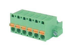 MP011182 - Pluggable Terminal Block, w/ Flange, 5.08 mm, 6 Ways, Push In - MULTICOMP PRO
