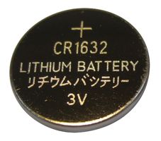 CR1632 - Battery, 3 V, CR1632, Lithium, 20 mAh, Flat Top, x200 per pack - MULTICOMP PRO