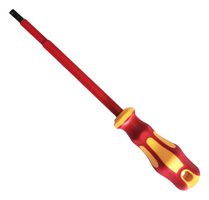 MP-VDE-SD12 - Screwdriver, Slotted, VDE, 6.5 mm Tip, 252 mm OAL, 150 mm Blade, Chrome Vanadium - MULTICOMP PRO