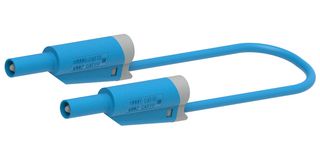 MP771095 - Banana Test Lead, 4mm Banana Plug, Stackable, 4mm Stackable Banana Plug, 2.32 ", 59 mm, Blue - MULTICOMP PRO