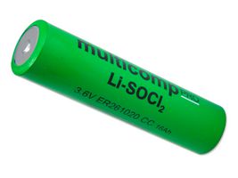 MP013868 - Battery, 3.6 V, CC, Lithium Thionyl Chloride, 16 Ah, Raised Positive and Negative, 1 - MULTICOMP PRO