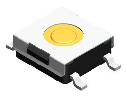 MPDTSMW-65N-V-T/R - Tactile Switch, SPST-NO, Brown, Top Actuated, Surface Mount, Round Button, 180 gf, 50mA at 12VDC - MULTICOMP PRO