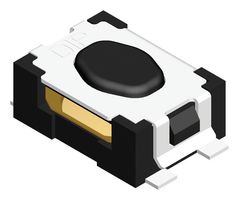 MPIPTG22K-V-T/R - Tactile Switch, SPST-NO, Black, Top Actuated, Surface Mount, Oval Button, 100 gf, 50mA at 12VDC - MULTICOMP PRO