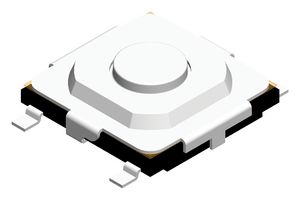 MPTME-533-Q-T/R - Tactile Switch, SPST-NO, Top Actuated, Surface Mount, Round Button, 160 gf, 50mA at 12VDC - MULTICOMP PRO