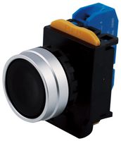 MPA204B-M1E10B - Industrial Pushbutton Switch, 22.3 mm, SPST-NO, Off-On, Round Flush, Black - MULTICOMP PRO
