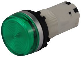MPCP24P-3EQ4G - LED Panel Mount Indicator, 5W, Green, 24 V, 22.3 mm, 2.2 mA, IP30, IP66, NEMA 4X, NEMA 13 - MULTICOMP PRO
