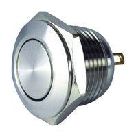 MPF12S1-1210NPS000 - Vandal Resistant Switch, MPF Series, 16 mm, SPST-NO, Momentary, Round Raised, Natural - MULTICOMP PRO
